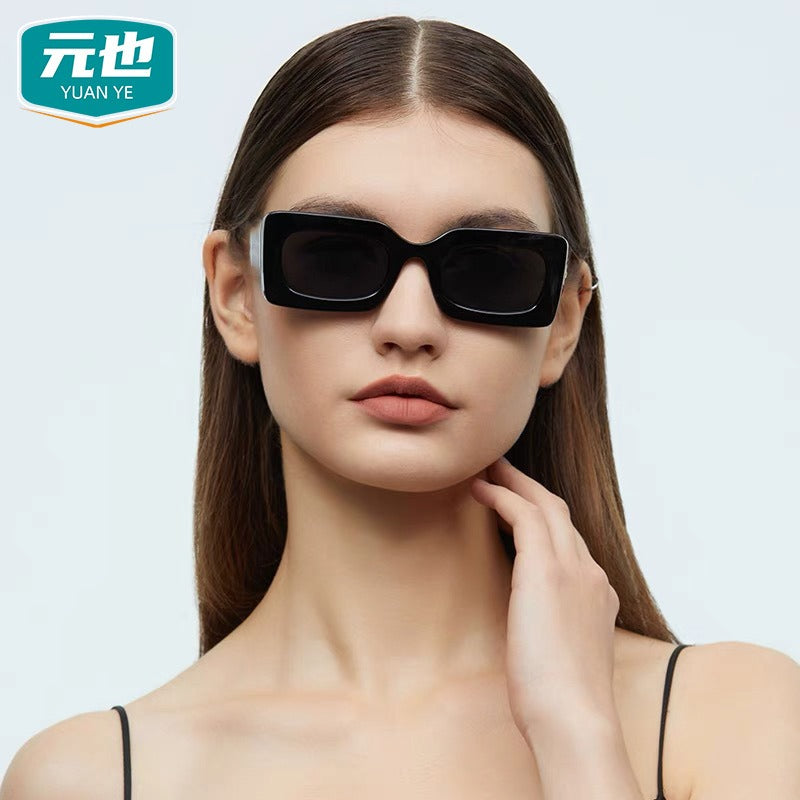 Box sunglasses fashionable and trendy retro glasses